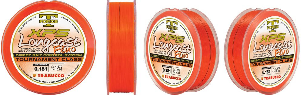 Trabucco Vlasec T-Force XPS Long Cast Fluo 1200m - 0,22mm