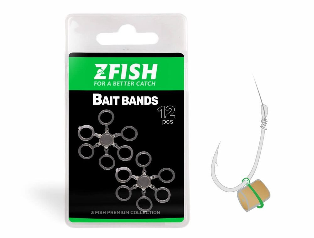 Zfish Nástrahový Kroužek Bait Bands 12ks - 5,5mm