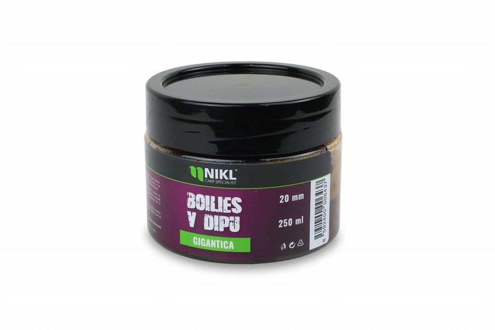 Nikl Boilies v dipu Gigantica 250g - 20mm