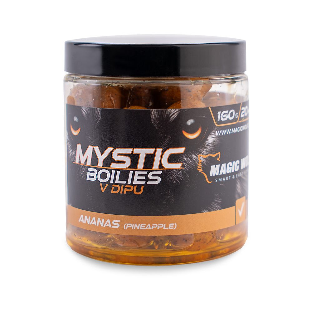 Magic Wolf Boilies v dipu Mystic 20mm 160g - Ananas