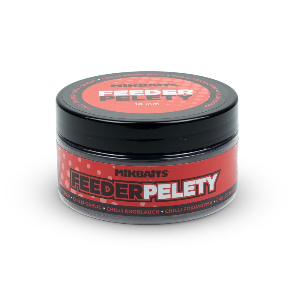 Mikbaits Feeder pelety 100ml - Chilli Česnek