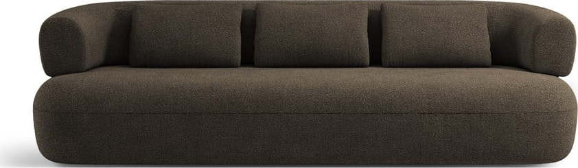 Hnědá pohovka z textilie bouclé 226 cm Jenny – Micadoni Home
