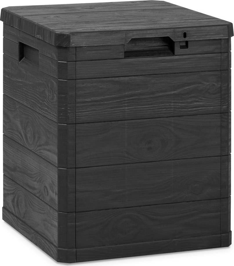 Tmavě šedý zahradní úložný box Woodys – Toomax