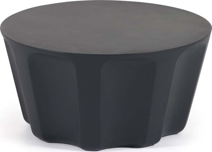 Betonový kulatý zahradní odkládací stolek ø 60 cm Vilandra – Kave Home
