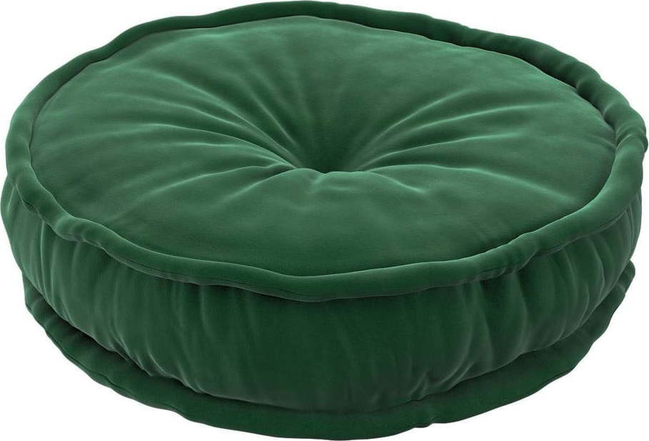 Zelený polštář na sezení Posh Velvet – Yellow Tipi