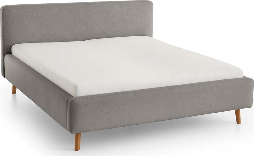 Šedá čalouněná jednolůžková postel bez roštu 120x200 cm Mattis – Meise Möbel