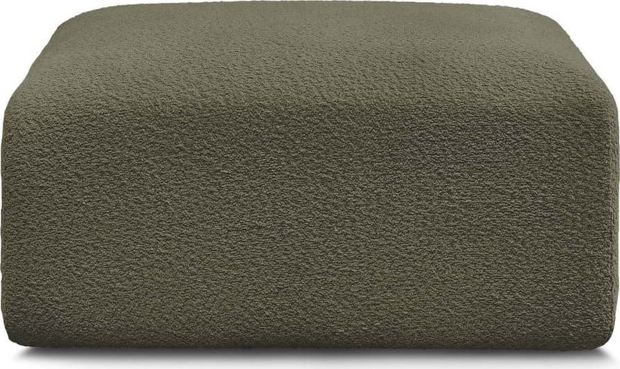 Zelená podnožka z textilie bouclé Tina – Bobochic Paris