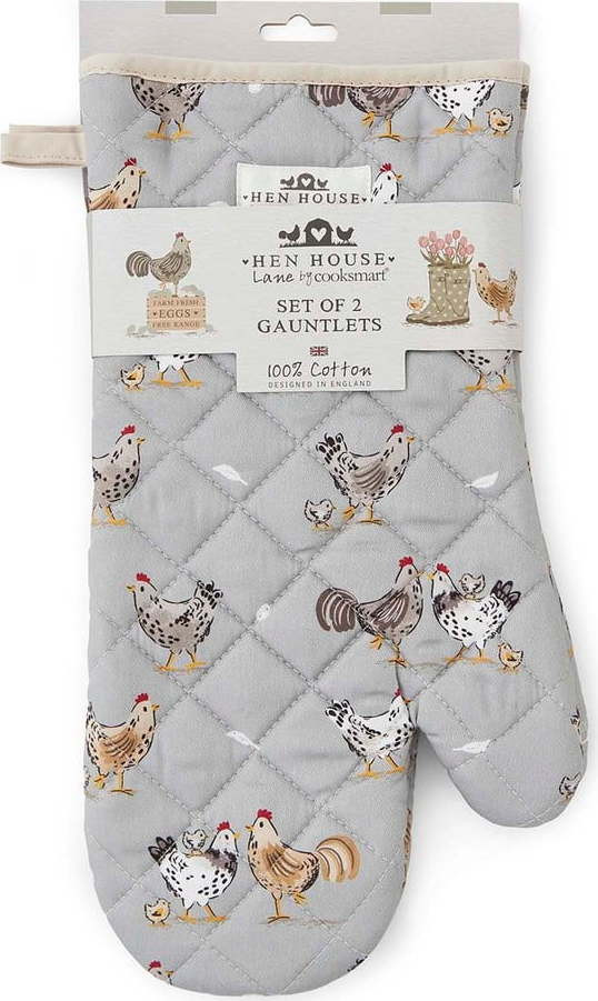 Bavlněné kuchyňské rukavice v sadě 2 ks Hen House – Cooksmart ®