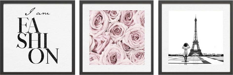 Obrazy v sadě 3 ks 30x40 cm Parisienne – Styler