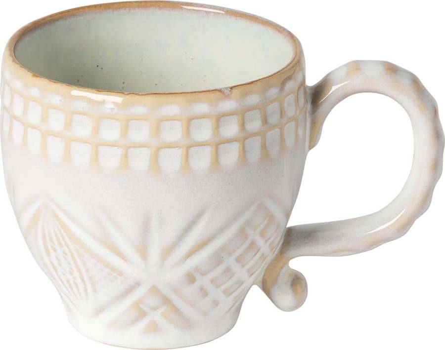 Bílo-béžový kameninový šálek Costa Nova Cristal, 300 ml