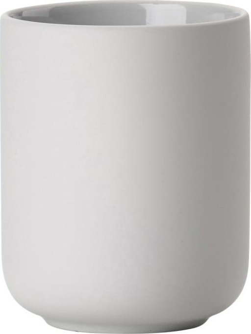 Šedý kameninový kelímek na zubní kartáčky Ume - Zone