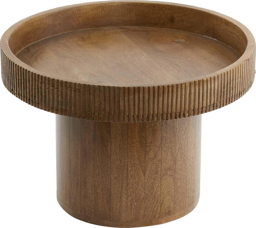 Kulatý odkládací stolek z mangového dřeva ø 50 cm Kalomo – Light & Living
