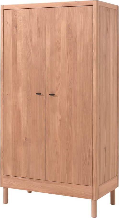 Dětská šatní skříň z dubového dřeva v přírodní barvě 100x190x55 cm Forrest – Vipack
