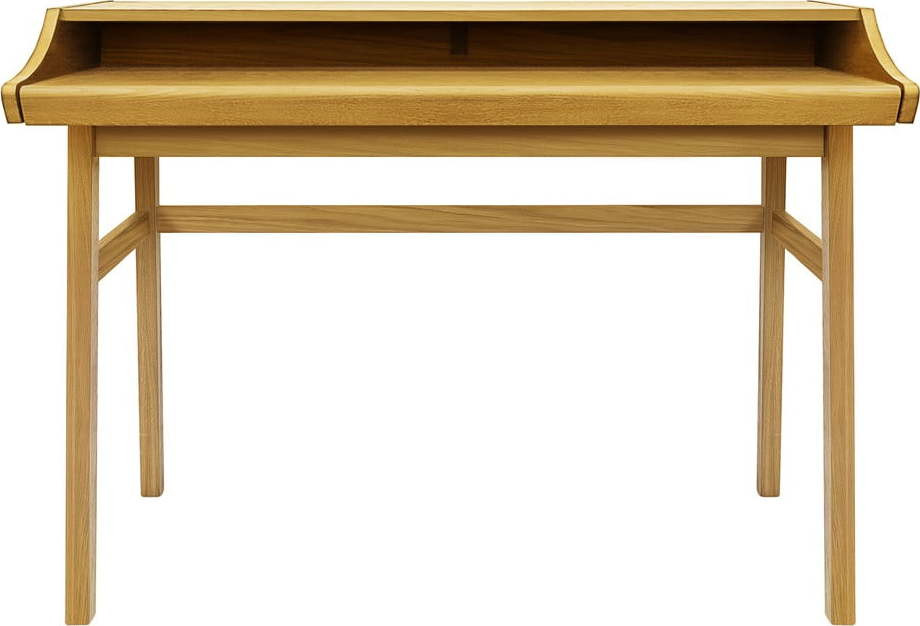 Pracovní stůl v dekoru dubu se sekretářem 44x115 cm Carteret – Woodman