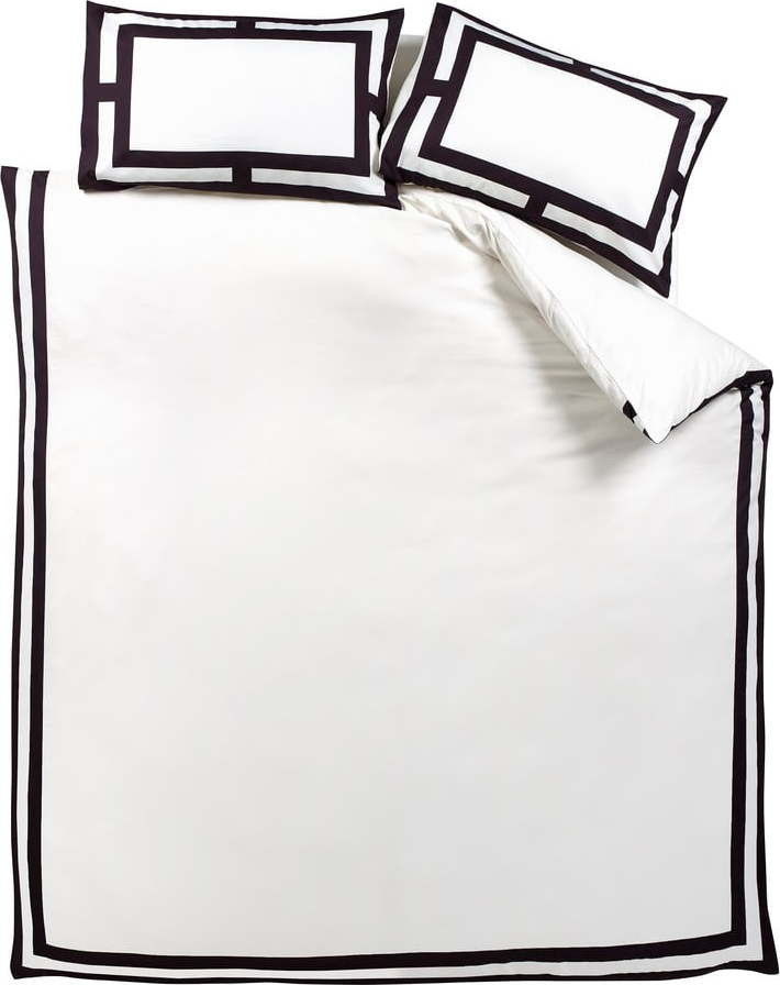 Černobílé povlečení na jednolůžko 135x200 cm Mono Panel – Catherine Lansfield