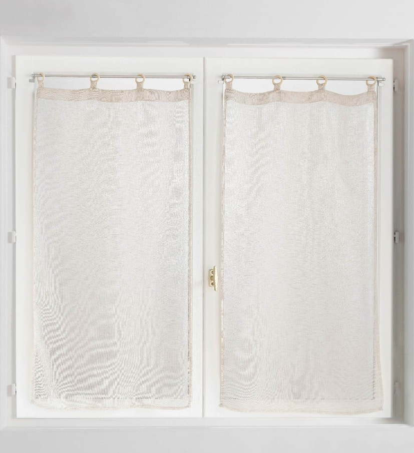 Béžové záclony v sadě 2 ks 60x120 cm Minalisa – douceur d'intérieur