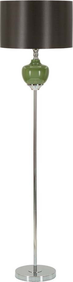 Zeleno-šedá stojací lampa s textilním stínidlem (výška 160 cm) Eva – Mauro Ferretti