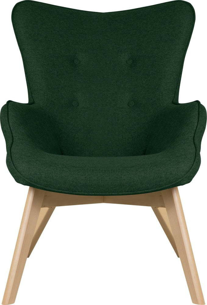 Tmavě zelené křeslo Niko – Ropez