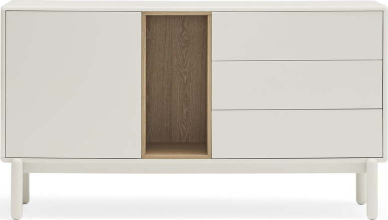 Bílá komoda 140x76x40 cm Corvo – Teulat