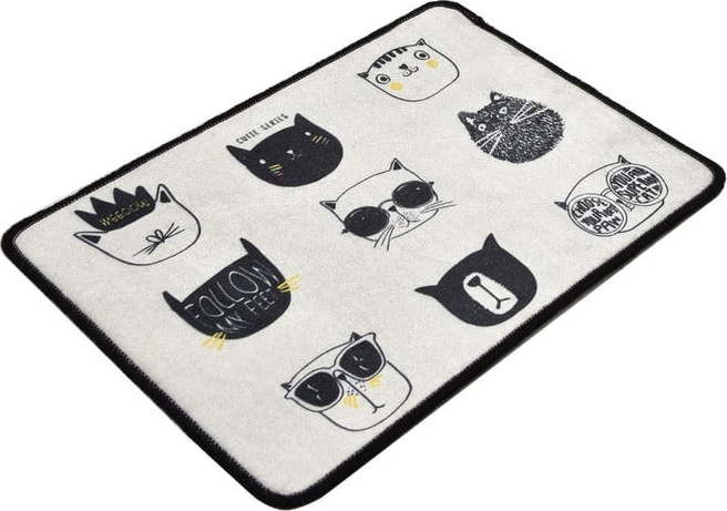 Černo-béžová koupelnová předložka 40x60 cm Cutie – Foutastic