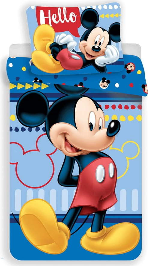 Bavlněné dětské povlečení na jednolůžko 140x200 cm Mickey