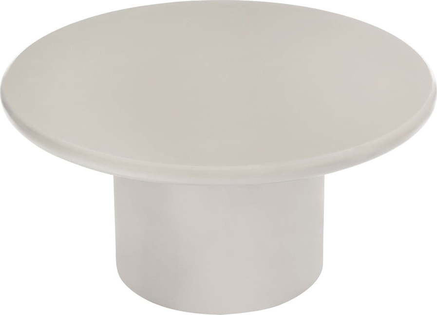 Krémový kulatý konferenční stolek ø 80 cm Nagano – House Nordic