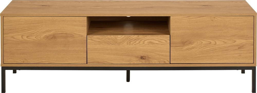 TV stolek v dekoru dubu v přírodní barvě 140x45x40 cm Seaford – Actona