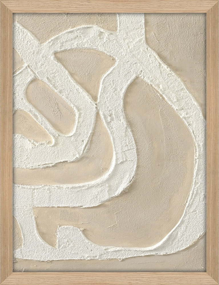 Ručně malovaný obraz 32,5x42,5 cm Raw organic – Malerifabrikken