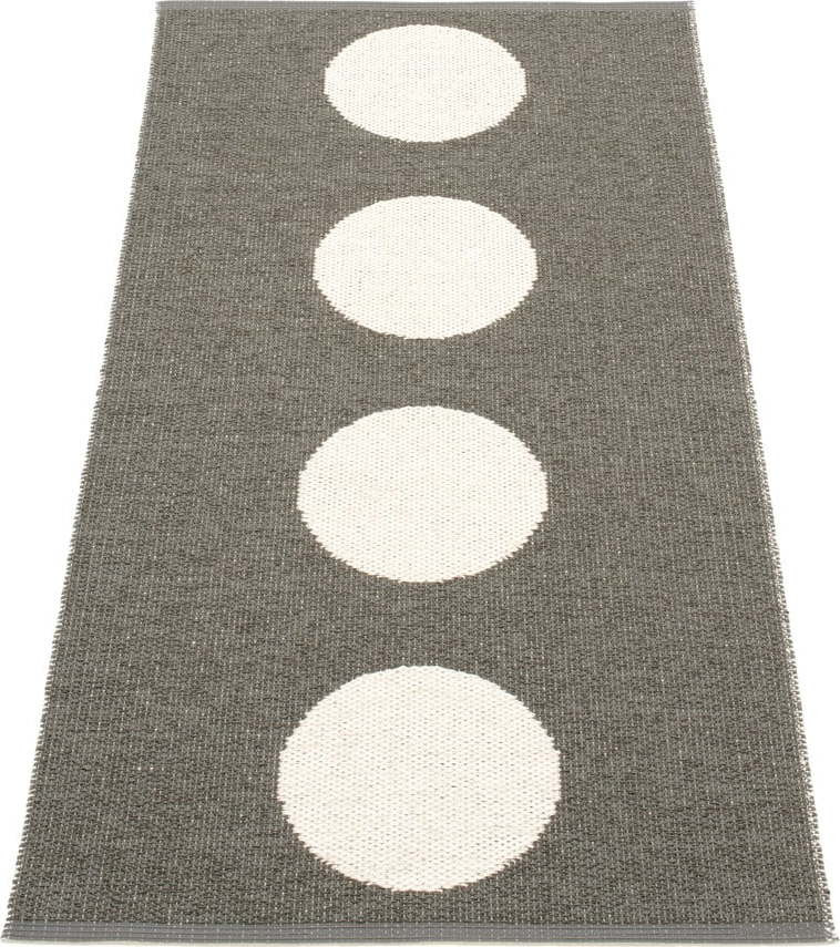 Tmavě šedý vnitřní a venkovní běhoun 70x150 cm Vera Charcoal – Pappelina