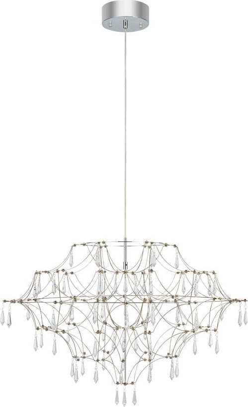 LED závěsné svítidlo ve stříbrné barvě ø 80 cm Efesos – Markslöjd