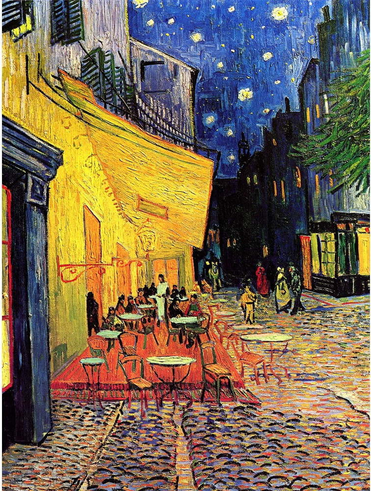 Reprodukce obrazu Vincenta van Gogha - Cafe Terrace, 45 x 60 cm