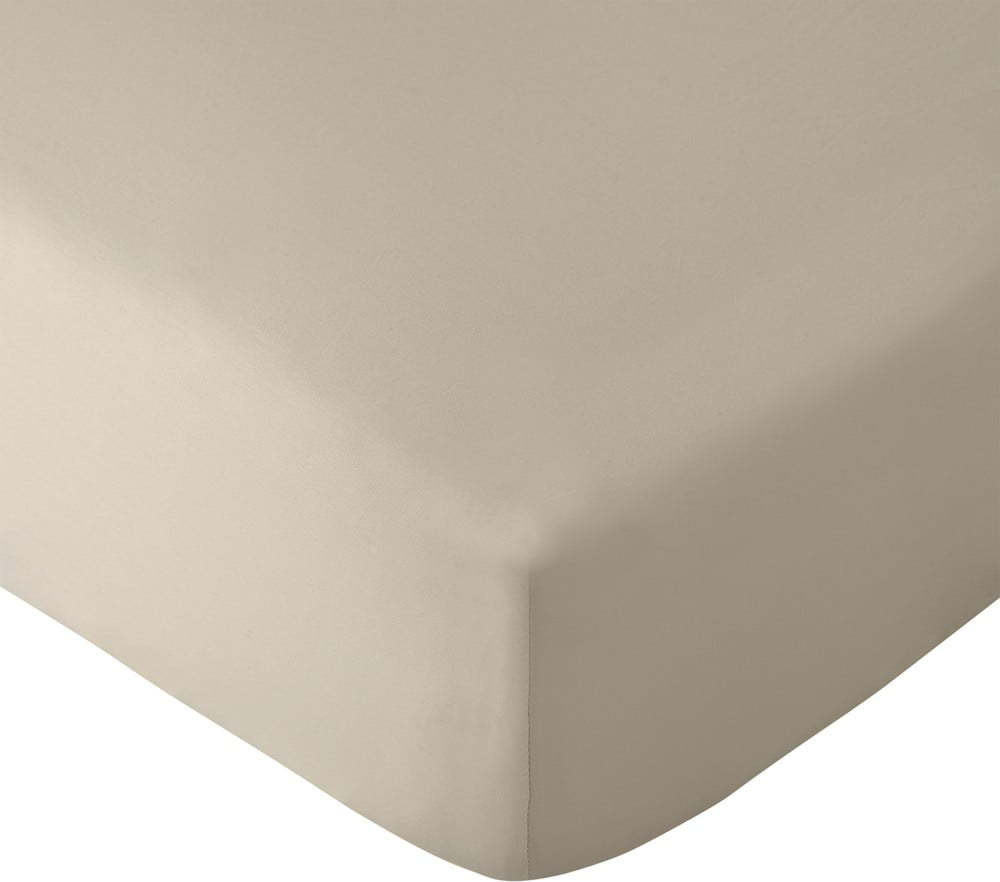 Béžové napínací prostěradlo 135x190 cm So Soft Easy Iron – Catherine Lansfield