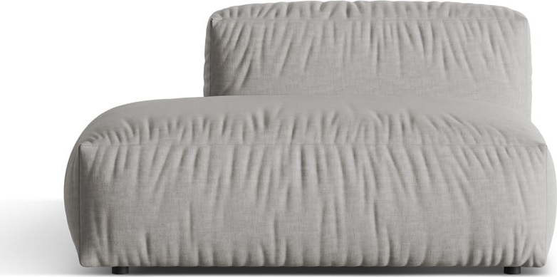 Světle šedý modul pohovky (levý roh) Martina – Micadoni Home