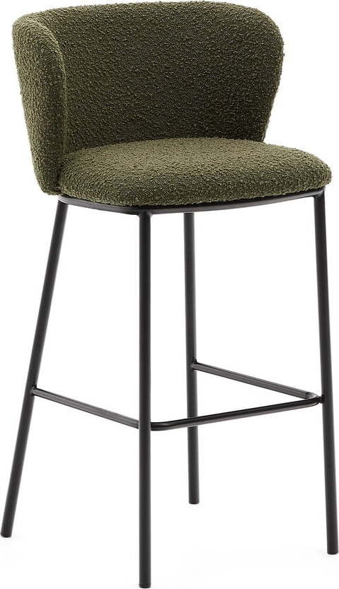 Zelená barová židle (výška sedáku 75 cm) Ciselia – Kave Home