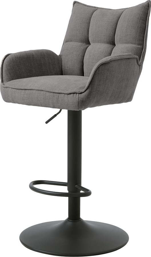 Šedé barové židle s nastavitelnou výškou v sadě 2 ks Marilla – Unique Furniture