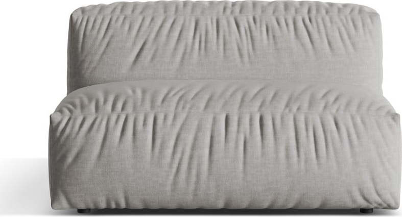 Světle šedý modul pohovky (středový díl) Martina – Micadoni Home