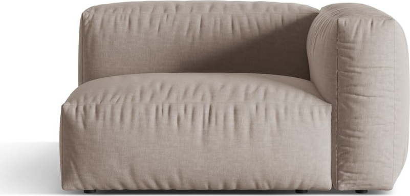 Béžový modul pohovky (pravý roh) Martina – Micadoni Home