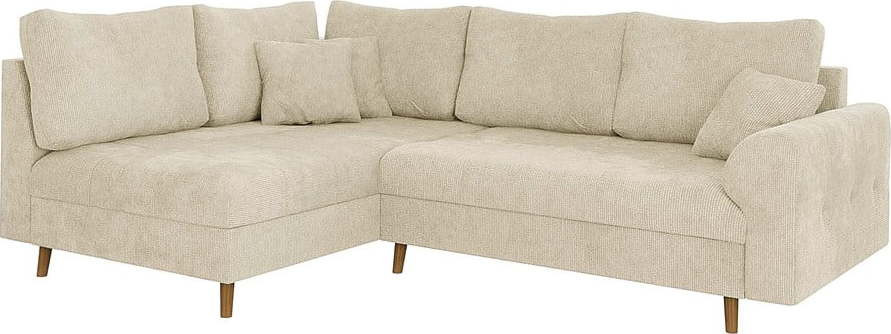 Béžová rohová pohovka (levý roh) Ariella – Ropez
