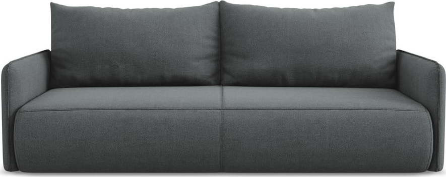 Šedá rozkládací/s úložným prostorem pohovka 216 cm Nanea – Makamii