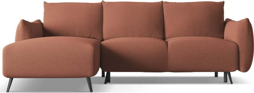 Růžová rohová pohovka (levý roh) Malie – Makamii