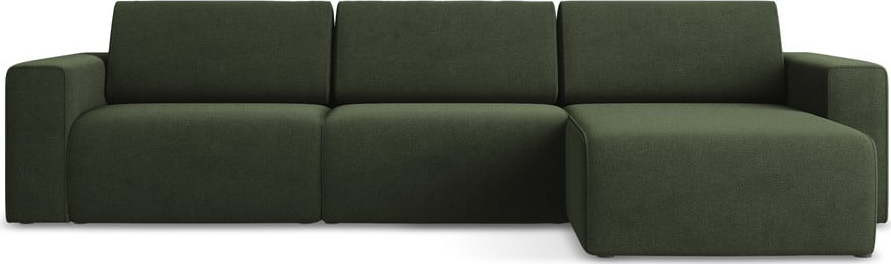 Zelená modulární rohová pohovka (pravý roh) Kalea – Makamii