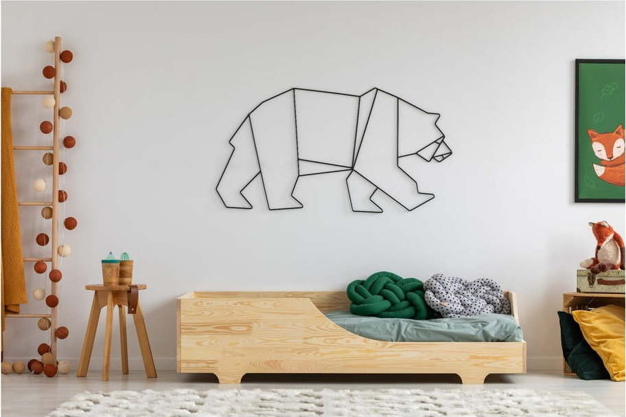 Dětská postel z borovicového dřeva Adeko BOX 4, 90 x 200 cm