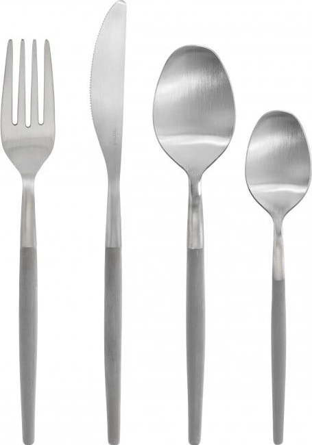 Světle šedý/ve stříbrné barvě nerezový příbor 16 ks Maxime – Blomus