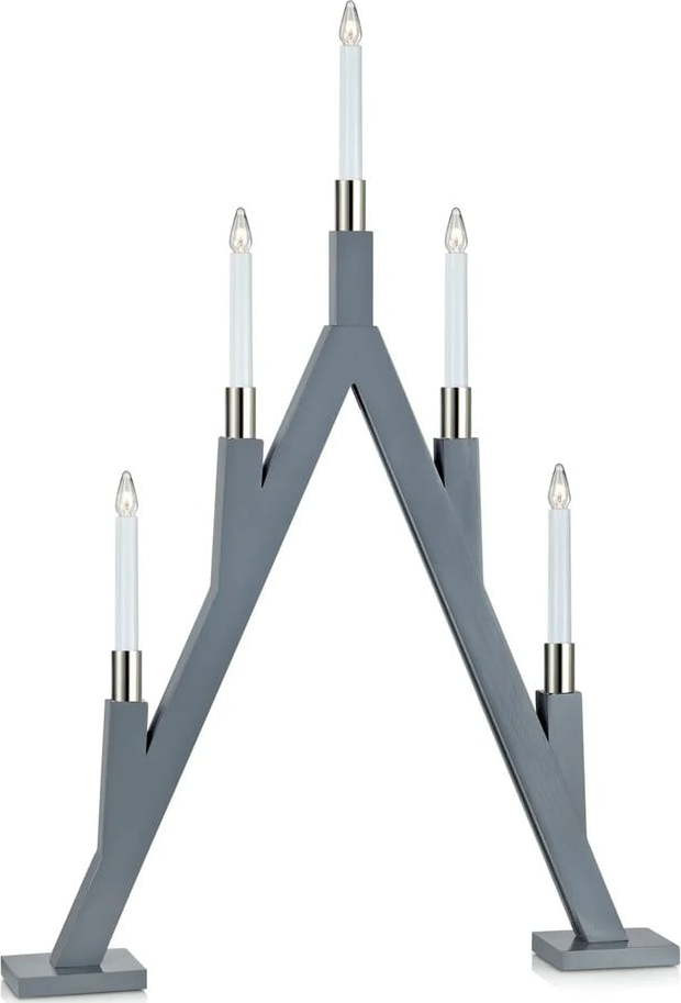 Šedá světelná dekorace s vánočním motivem Bjurfors – Markslöjd