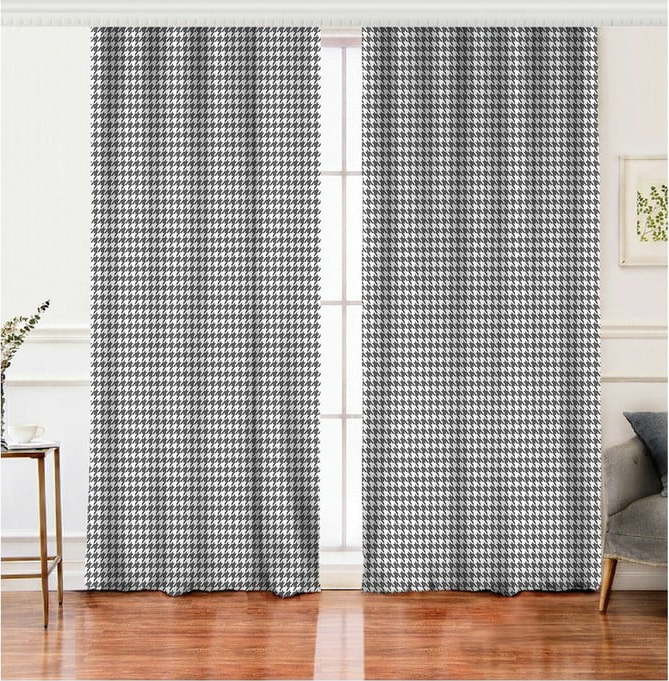 Bílo-šedé závěsy v sadě 2 ks 140x260 cm – Mila Home