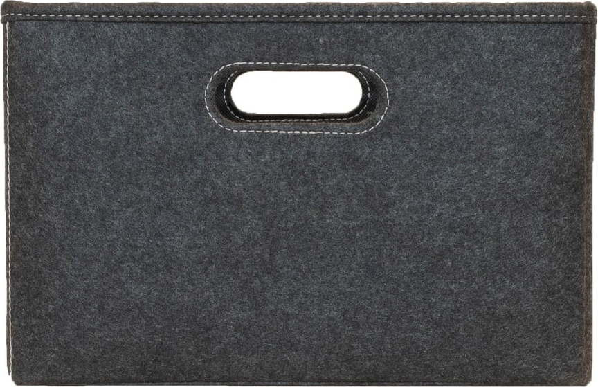 Tmavě šedý látkový box pro modulární policový systém 32x21 cm Z Cube - Tenzo