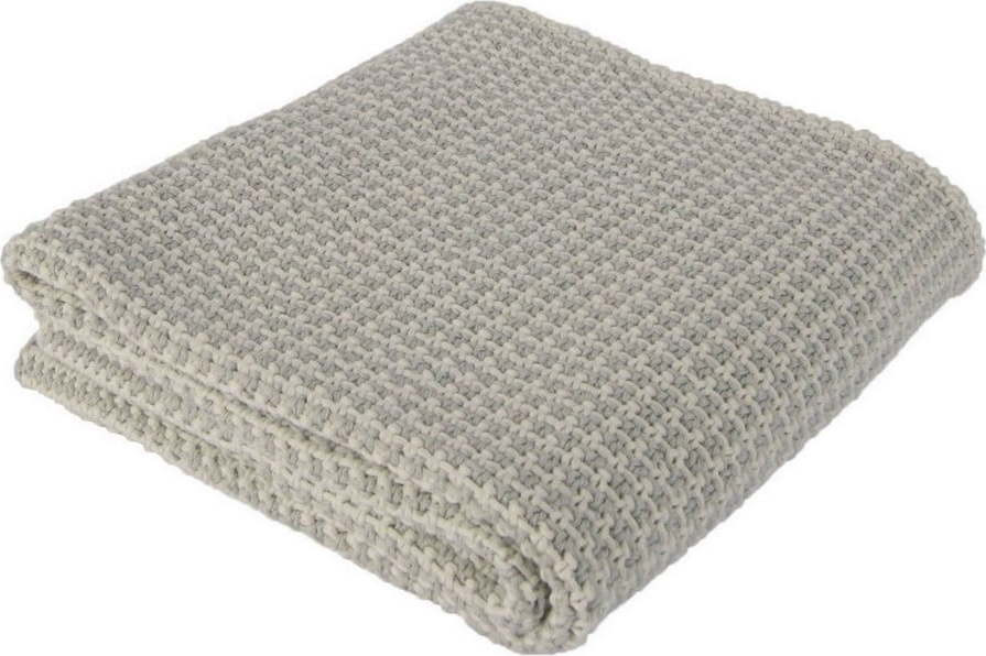 Světle šedá bavlněná dětská deka Homemania Decor Lee, 90 x 90 cm