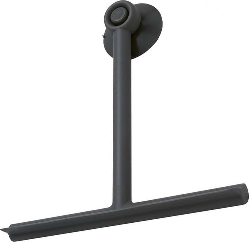 Černá stěrka s držákem 22 cm Gedy Gummy – Sapho