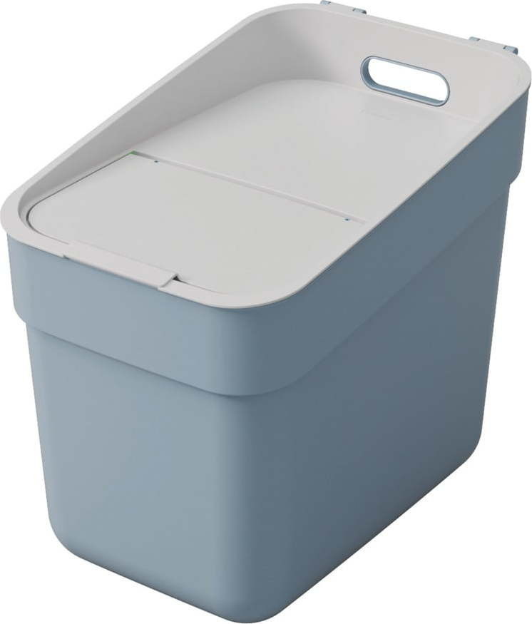 Světle modrý odpadkový koš na tříděný odpad z recyklovaného plastu 20 l Ready To Collect – Curver