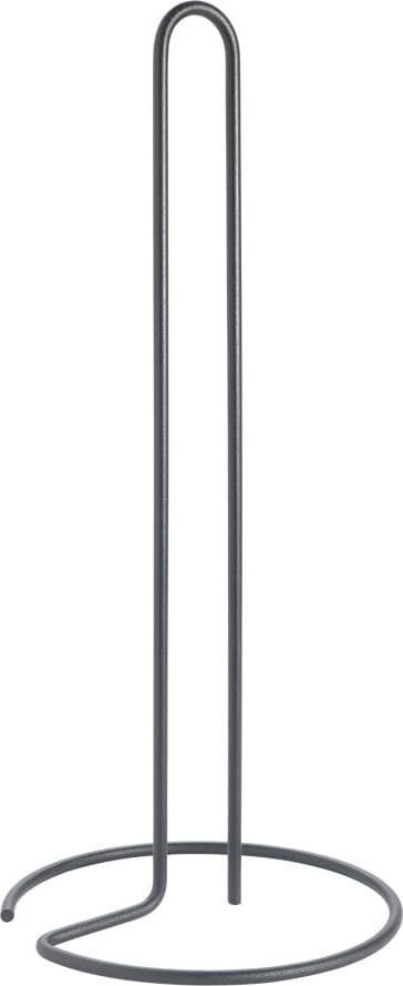 Matně černý ocelový stojan na papírové utěrky ø 14 cm Lava – Metaltex